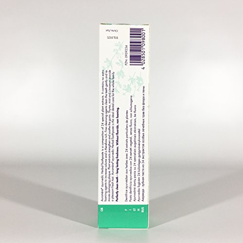 ápeiron auromere hierbas dientes Crema (6 x 75 ml), muy potente, hierbas sabor, apenas aufschäumend, Bio Pasta de dientes, Vegano), libre de fluoruro, natural Maquillaje
