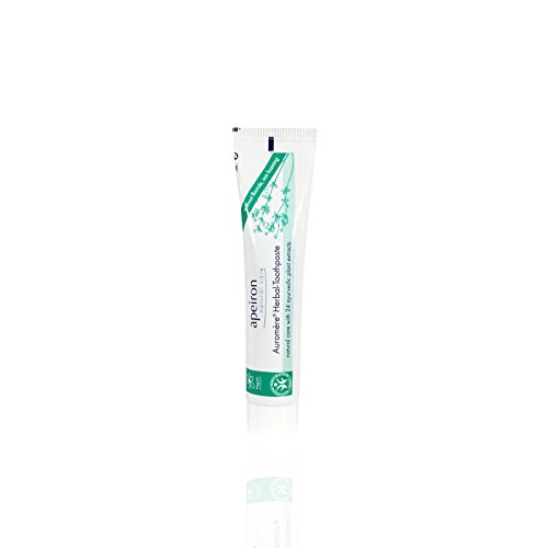 ápeiron auromere hierbas dientes Crema (6 x 75 ml), muy potente, hierbas sabor, apenas aufschäumend, Bio Pasta de dientes, Vegano), libre de fluoruro, natural Maquillaje