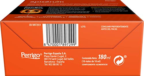 Apisérum Vitamax Viales Bebibles- Aporte de Energía Extra y Vitalidad Favorece el rendimiento físico e intelectual Con Jalea Real, Vitaminas, Minerales, Aminoácidos, Ginseng, Tratamiento para 18 días