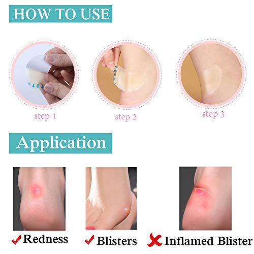 Apósitos Ampollas, 15 Uds Hidrocoloides Ampollas, Hidrocoloides Parches, Apósitos Hidrocoloides Stick Para Ampollas Pies, Callos.
