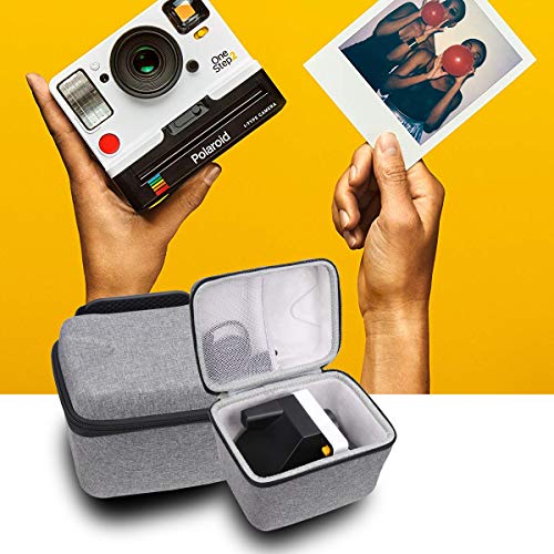Aproca Duro Viajes Funda Bolso Caso para Polaroid Originals 9002/9003 / 9008/9009 / 9016/9017 One Step 2 Viewfinder i-Type - Cámara Instantáneas (Grey)
