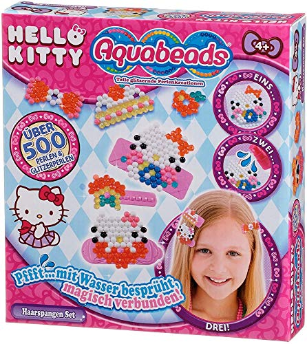 Aquabeads Hello Kitty Juego de Horquillas Set de Pasadores, Bricolaje, Maquillaje de Cabello, Pelo, Juego de Manualidades, 79978
