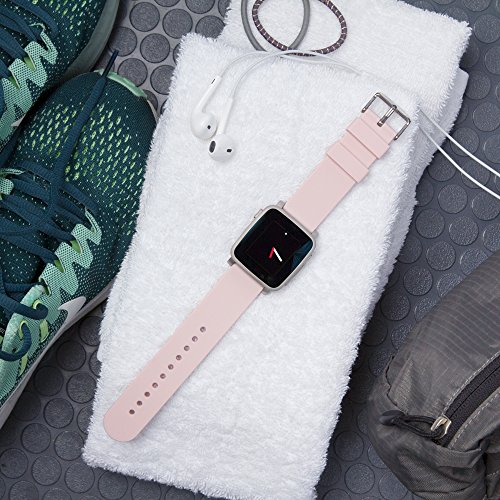 Archer Watch Straps | Repuesto de Correa Reloj de Silicona para Hombre y Mujer, Caucho Fácil de Abrochar para Relojes y Smartwatch | Rosa Palo, 24mm