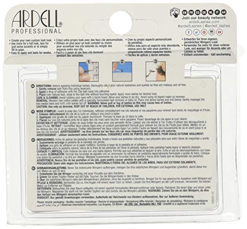 Ardell AII68127 - Pestañas postizas, individuales, color negro