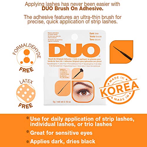 Ardell, Tratamiento para pestañas (DUO Brush On Strip Lash Adhesive Dark) - 5 gr.