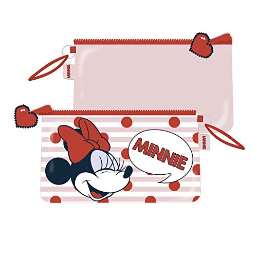 ARDITEX WD12936 Neceser de 24x14cm con Bolsillo de Disney-Minnie