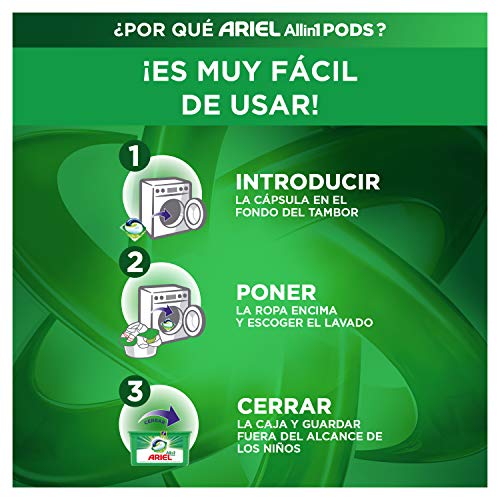 Ariel Allin1 Pods Original - Detergente en cápsulas para la lavadora, 114 lavados (3 x 38)