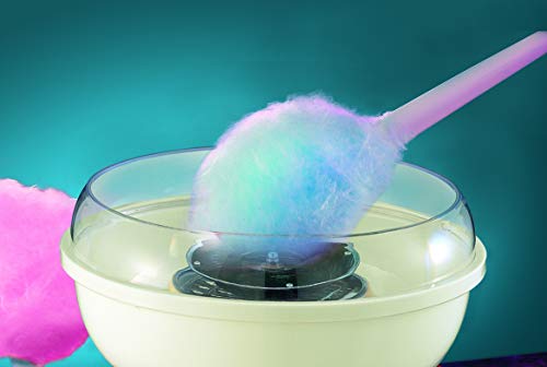 Ariete 2971 Máquina de Algodón de Azúcar Party Time 500 W, Diseño Retro Incluye 2 Conos de Plástico y una Cuchara de Medicón, Desmonstable, Rojo