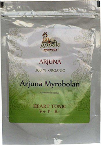 Arjuna (Terminalia Arjuna) en polvo, Tónico para el corazón, estimula circulación sanguínea, Certificado LACON GmbH en Europa, Suplemento 100% natural ecológico, En polvo (250 gr)