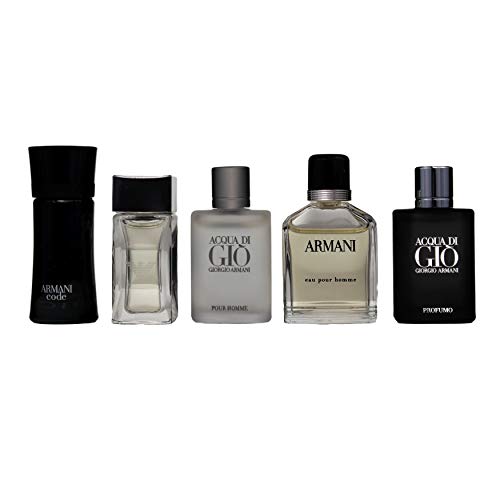 ARMANI by Giorgio Armani Gift Set -- Travel Set Includes Armani Code, Emporio Armani Diamonds, Acqua Di Gio, Armani and Acqua Di Gio Profumo / -- (Men)