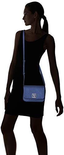 Armani Exchange - Bolso de hombro para mujer (14 x 8 x 20 cm), color Azul, talla 14x8x20 cm (B x H x T)
