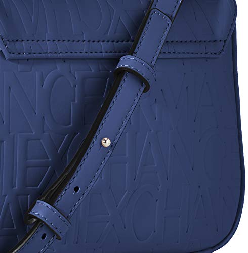 Armani Exchange - Bolso de hombro para mujer (14 x 8 x 20 cm), color Azul, talla 14x8x20 cm (B x H x T)