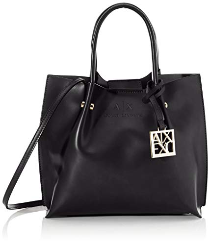 Armani Exchange - Bolso para mujer (22 x 11 x 25 cm), color Negro, talla 22x11x25 cm (B x H x T)