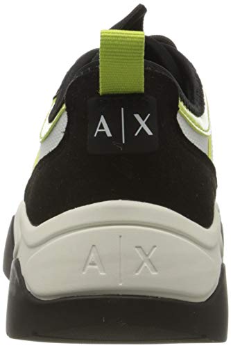 Armani Exchange Chunky Sneakers, Zapatillas para Mujer, Blanco (Off White+Black N769), 39 EU