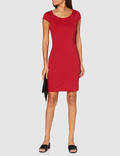 Armani Exchange Dress Vestido Informal de Negocios, Red Liquorice, L para Mujer