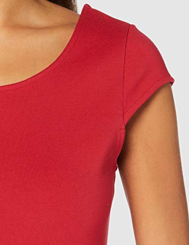 Armani Exchange Dress Vestido Informal de Negocios, Red Liquorice, L para Mujer