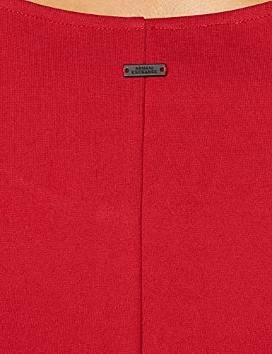 Armani Exchange Dress Vestido Informal de Negocios, Red Liquorice, L para Mujer
