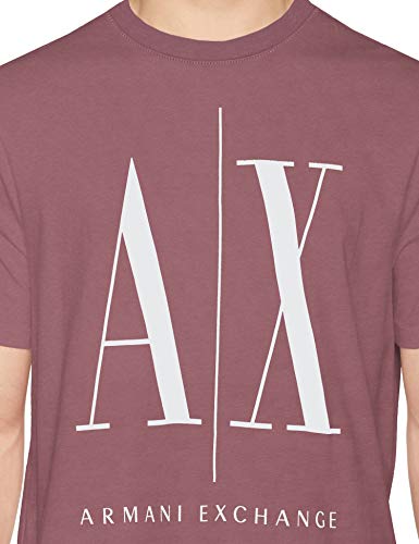 Armani Exchange Icon T Camiseta, Rojo (Grape Shake 1305), X-Small para Hombre