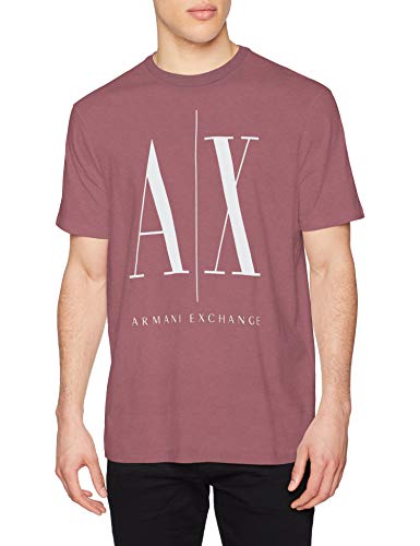 Armani Exchange Icon T Camiseta, Rojo (Grape Shake 1305), X-Small para Hombre
