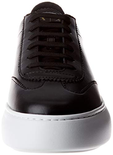 Armani Exchange Oversize Sole Sneakers, Zapatillas para Mujer, Negro (Black+Lt Gold R488), 41 EU