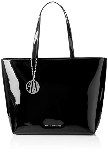 Armani Exchange - Womans Shopping, Bolsos totes Mujer, Negro (Black), 29x12x43 cm (B x H T)