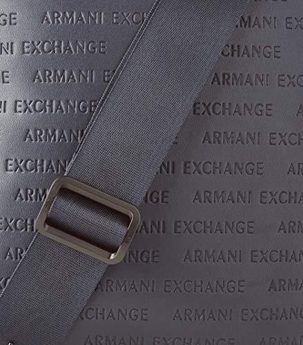 Armani Exchange - Zip Top Reporter, Bolso bandolera Hombre, Azul (Navy Navy), 24x7x22 cm (B x H T)