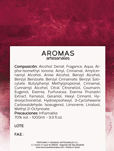 AROMAS ARTESANALES - Eau de Parfum Francis | Perfume con vaporizador para Hombres | Fragancia Masculina 100 ml | Distintos Aromas - Encuentra el tuyo Aquí