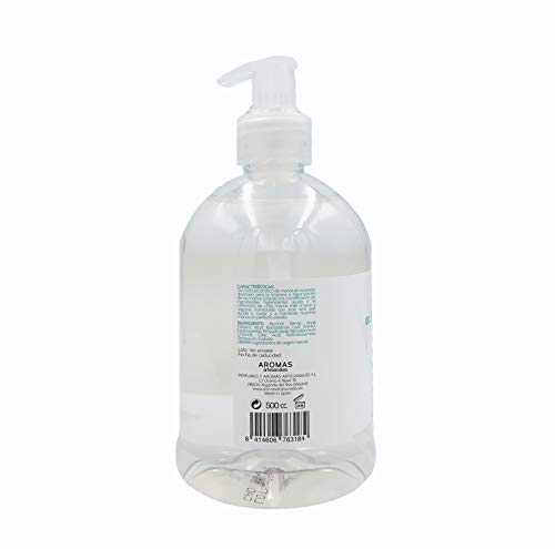 Aromas Artesanales - Gel de Manos Hidroalcoholico | Con Aloe Vera | Sin Aclarado 500 ml | Desinfectante de manos con Alcohol | Fabricado en España