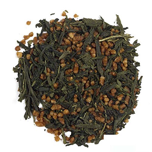 Aromas de Té - Té Verde a Granel Genmaicha Katsuro Japonés con Arroz Pelado Ecológico Orgánico - Energizante y Reconstituyente - Infusiones Naturales - 40 gr