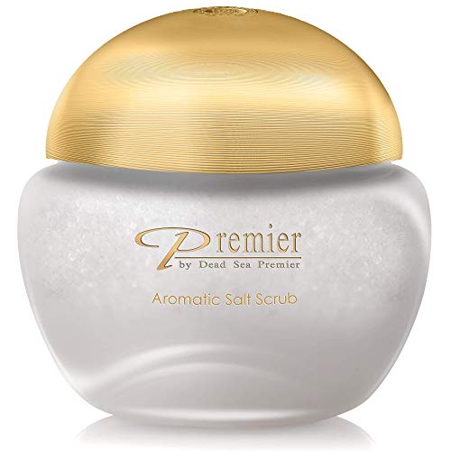 Aromatic Salt Scrub - Gold | Exfoliante corporal con sal del mar muerto | Alivia Psoriasis | Alivia Eczema | Recomendado por dermatólogos | Premier by Dead Sea Premier