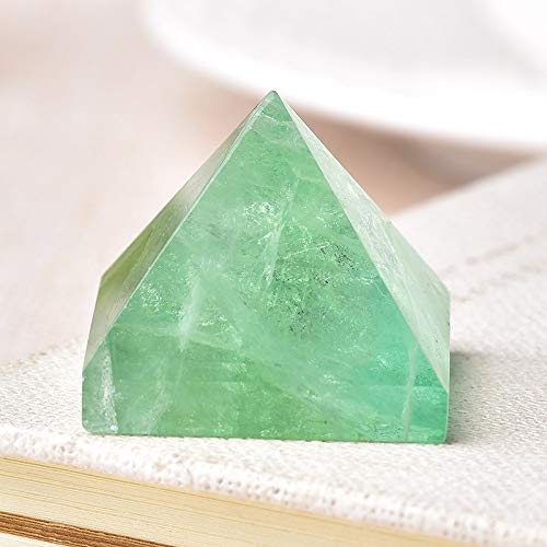 ARONG Noble La fluorita Natural del Cristal de Cuarzo de la pirámide de Piedra curativo del Reiki Chakra Crystal Tiger Punto del Ojo Decoración artesanía de la Piedra de Gema 1PC Accesorios Femeninos