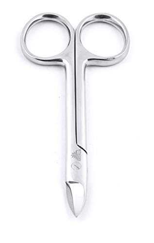 ARSUK Tijera uñas curva pedicura 9.0 cm, Alicates de Cortaúñas especial para las uñas gruesas de los pies Acero Inoxidable (Uña tijeras Estilo 3)