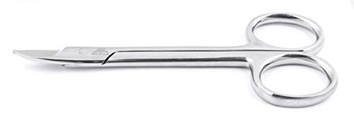 ARSUK Tijera uñas curva pedicura 9.0 cm, Alicates de Cortaúñas especial para las uñas gruesas de los pies Acero Inoxidable (Uña tijeras Estilo 3)