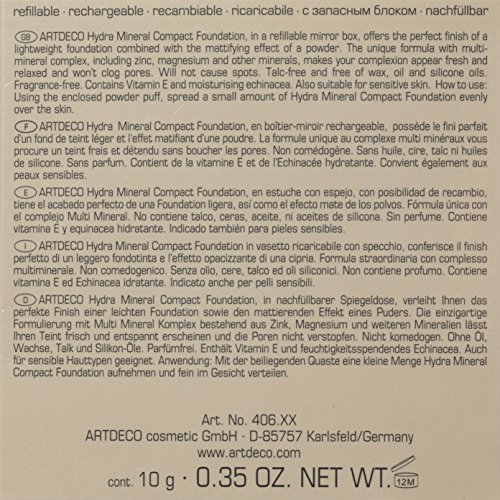 Artdeco Pure Minerals Hydra Mineral Compact Foundation 65 Medium Beige Podkład mineralny w kompakcie