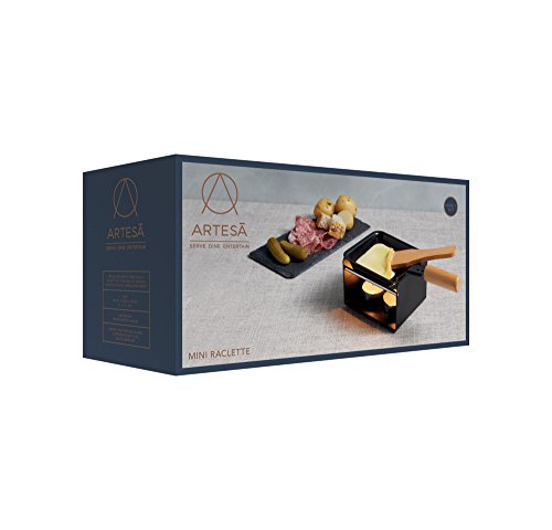 ARTESÀ Master Class 8 x 9,5 x 19 cm Raclette Individual con función Atril, Negro