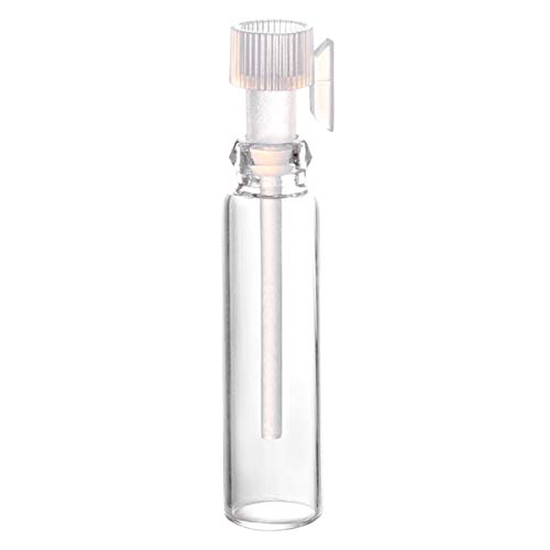 Artibetter 100 Piezas de Viales de Muestra de Perfume de Vidrio de 1 Ml con Tapas Transparentes Mini Botellas de Perfume Vacías Contenedores de Maquillaje Portátiles para Aceite Esencial de