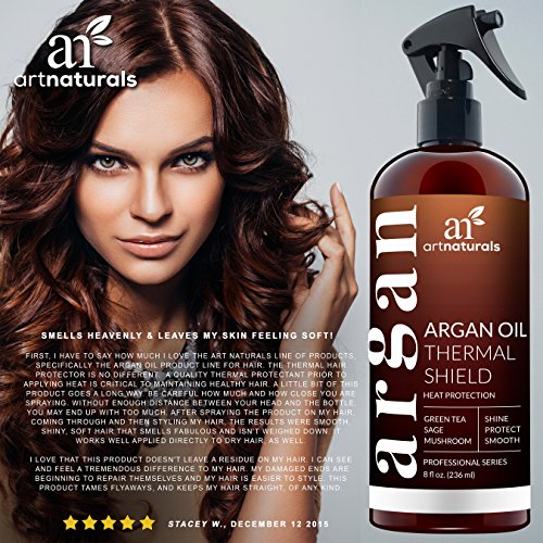 ArtNaturals Thermal Hair Protector Spray - Spray de Protección Térmica Contra Calor Plano de hierro, 236ml