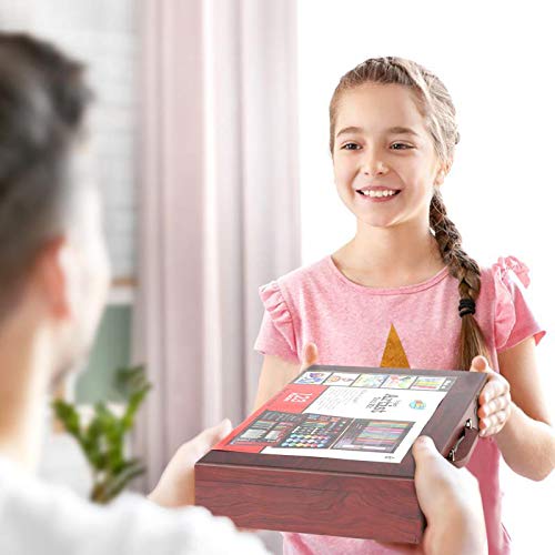 ARTOYS Set de Pintura Niños,123 Piezas Caja de Madera con Set artístico,lápices de Colores,Marcadores,Pintura Acrílica,Acuarelas,Pasteles,Regalos Niños para Navidad,año Nuevo,cumpleaños,Colegio