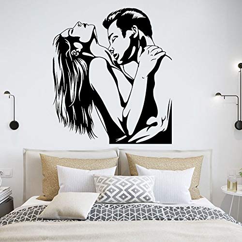 ASFGA Amor Romance Pegatinas de Pared Masculino y Femenino Body Art Mural Dormitorio Decoración Vinilo Extraíble Art Deco Mural