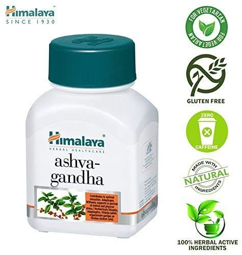 Ashwagandha de HIMALAYA HERBALS | All Natural Anti Stress y Anti Ansiety Relief, Ashwagandha cápsulas para su dosis diaria de energía Apoya el sueño saludable | 60 caps (Ashwagandha (Original))