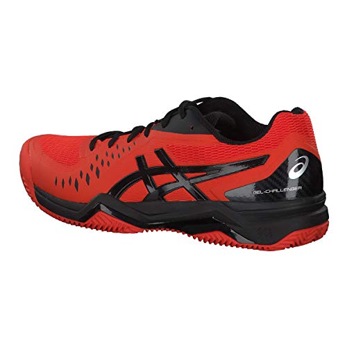 Asics Gel-Challenger 12 Clay, Zapatillas para Hombre, Rojo (Cherry Tomato/Black 813), 41.5 EU