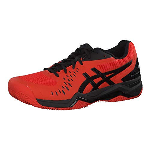 Asics Gel-Challenger 12 Clay, Zapatillas para Hombre, Rojo (Cherry Tomato/Black 813), 41.5 EU