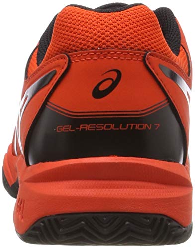 Asics Gel-Resolution 7 Clay GS, Zapatillas de Tenis Unisex Niños, Rojo (Cherry Tomato/Black 801), 36 EU