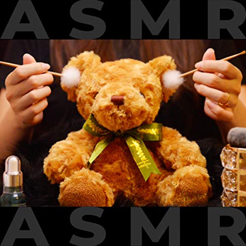 ASMR Taking Care of Teddy, Head Massage, Facial Cleansing, Fur Combing and Ear Cleaning (No Talking)
