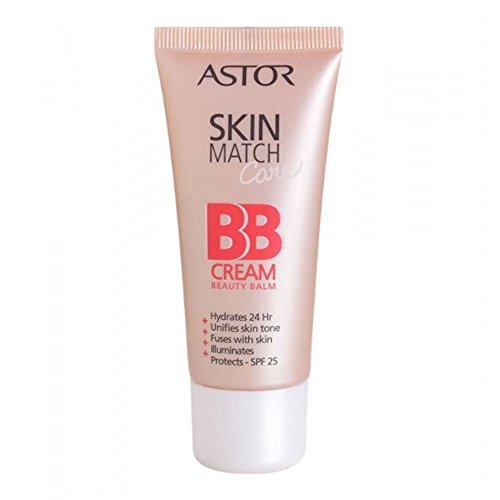 Astor SkinMatch Care BB Cream, color 100 marfil, 1 unidad (1 x 30 ml)