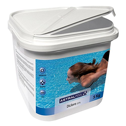 Astralpool 11394 Di-Cloro, Granulado 55%, Blanco, 20x20x20 cm