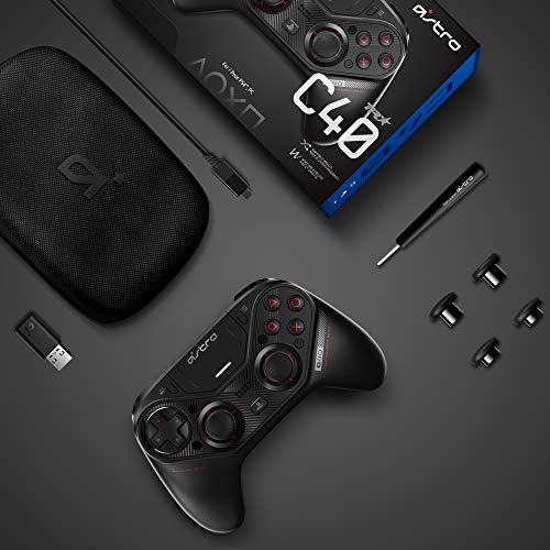 Astro C40 TR - Mando inalámbrico Profesional Totalmente Personalizable para Jugadores de élite, Compatible con Playstation 4 y PC