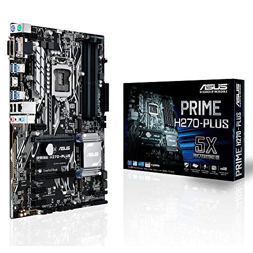 Asus Intel H270 LGA-1151 ATX - Placa con iluminación LED, DDR4 2400MHz, dual M.2, Intel Optane memory ready, HDMI, SATA 6Gb/s, USB 3.0
