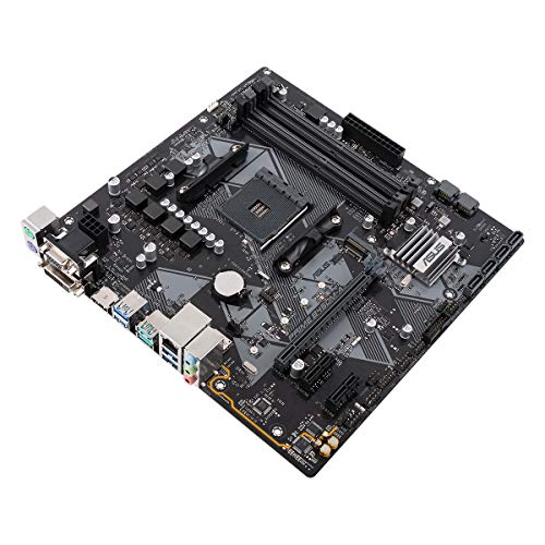 ASUS PRIME B450M-A - Placa base AMD AM4 mATX con conector Aura Sync RGB, DDR4 3200 MHz, M.2, HDMI 2.0b, SATA 6 Gbps y USB 3.1 Gen. 2, soporta Ryzen 3000