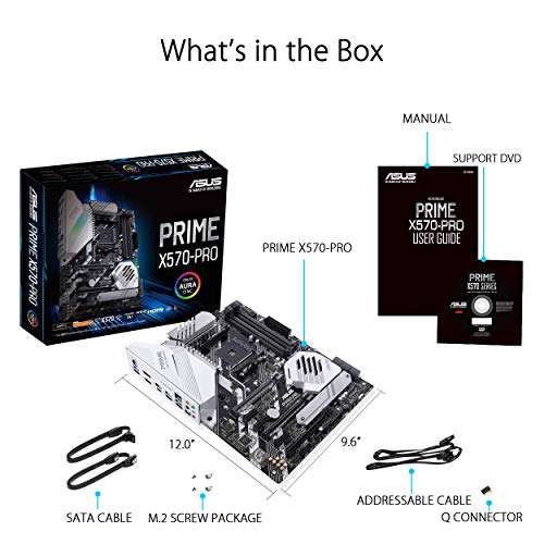 ASUS PRIME X570-PRO - Placa base ATX AMD AM4 con PCIe Gen. 4, dos M.2, HDMI, SATA 6 Gb/s y conector USB 3.2 Gen. 2 en el panel frontal